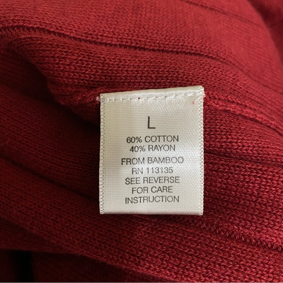 Leo & Nicole Ribbed Knit Boat Neck Sweater Bishop Sleeves Dress /Leggings Tunic - Picture 6 of 6